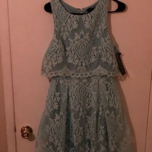 Dress baby blue lace